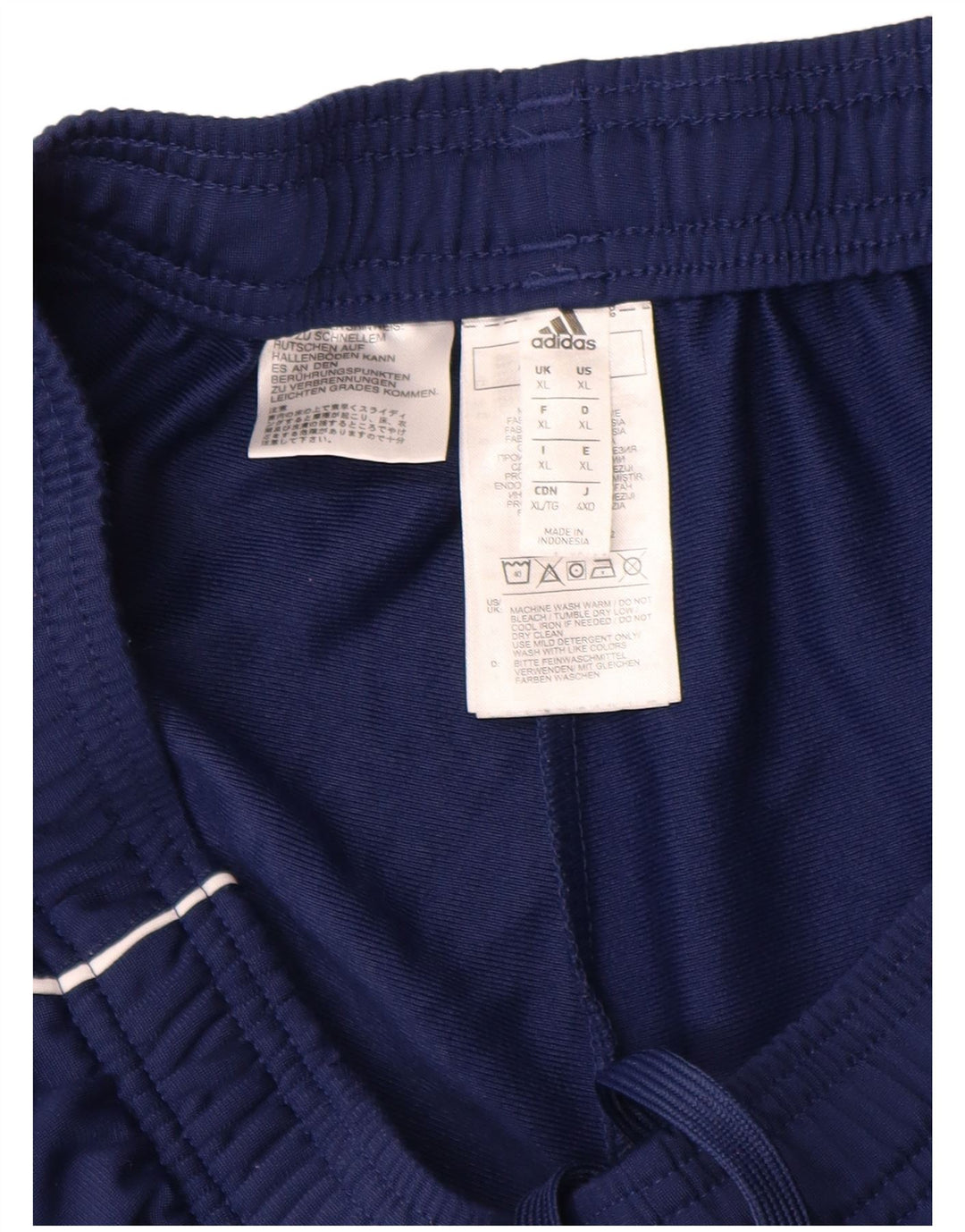 Calça de treino masculina Adidas Joggers XL azul marinho poliéster