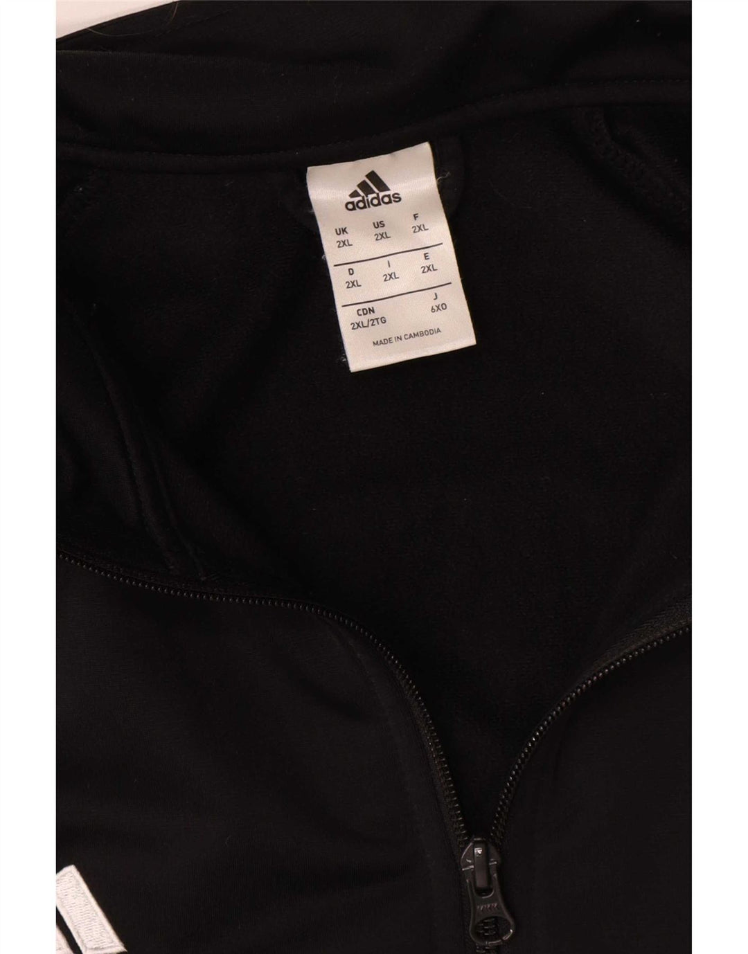 Adidas Mens Graphic Tracksuit Top Jaqueta 2XL Poliéster Preto