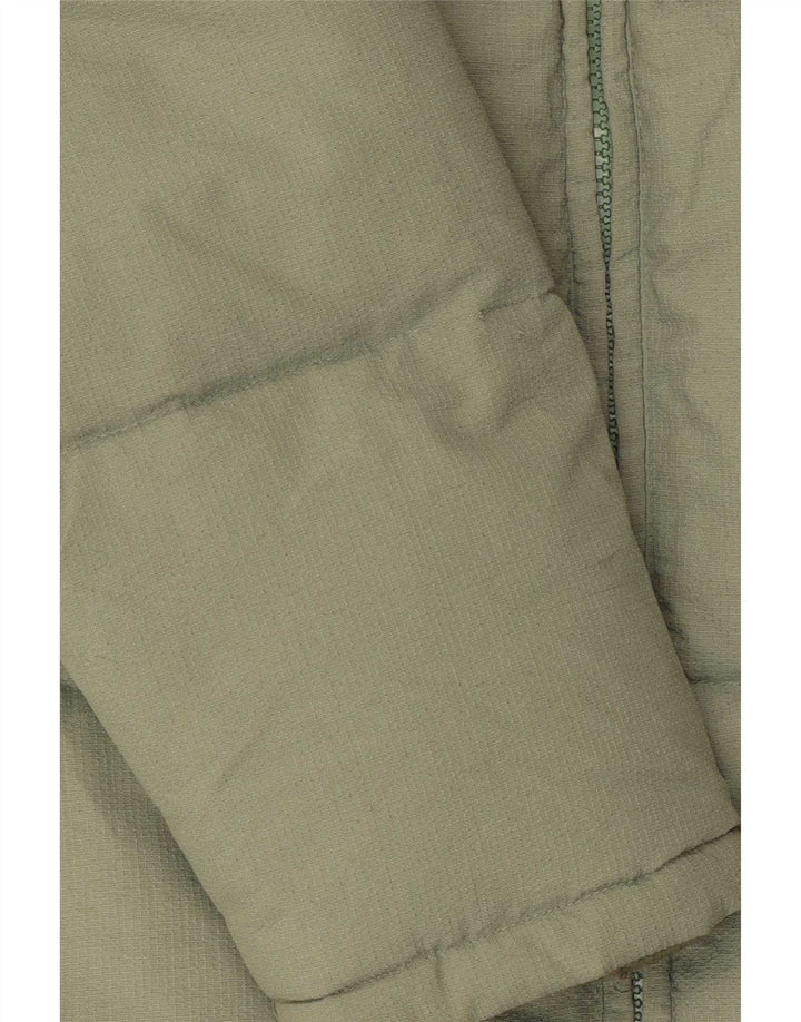 Jaqueta acolchoada masculina Fila UK 36 pequena poliamida cáqui