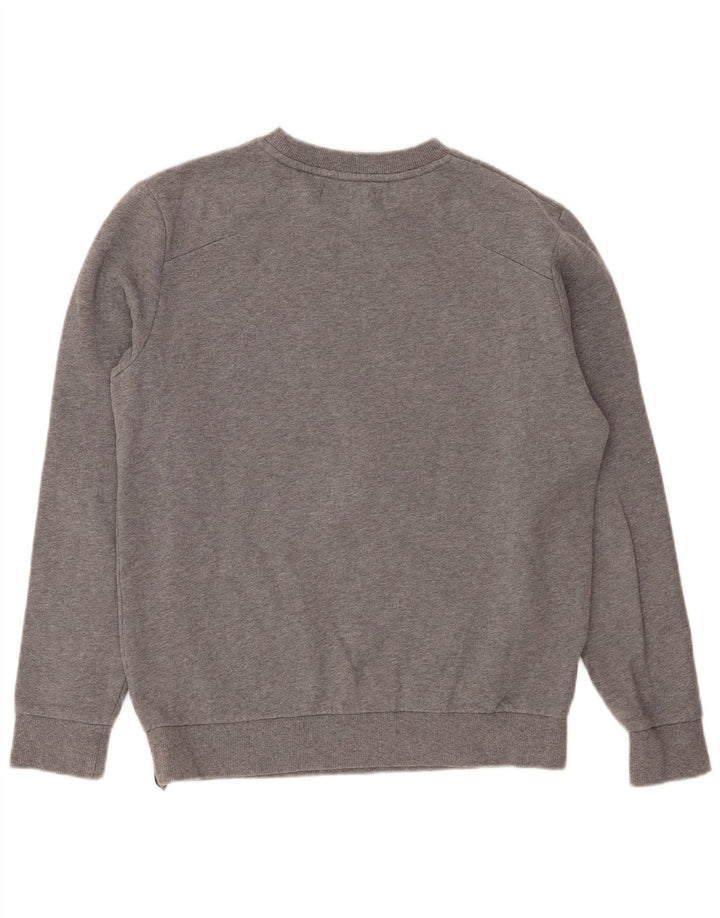 Calvin Klein Jeans Masculino moletom gráfico jumper médio cinza manchado