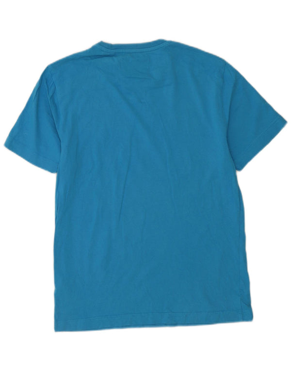 Camiseta masculina Penguin Top pequeno algodão azul