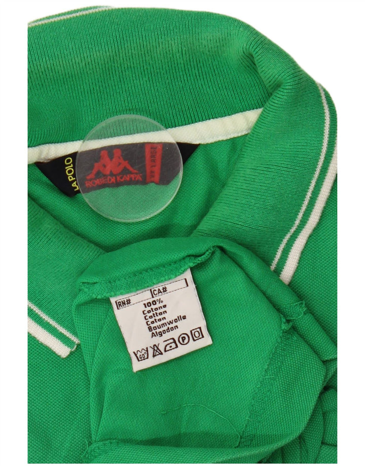 Camisa polo masculina Kappa 2XL algodão verde