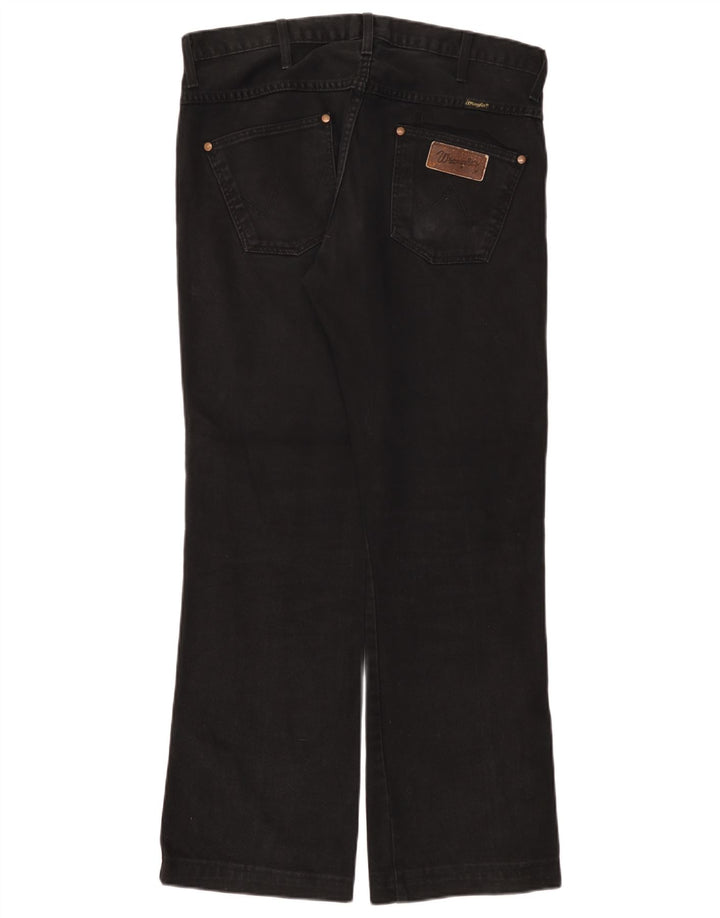 Wrangler Masculino Dayton Bootcut Jeans W33 L31 Algodão Preto