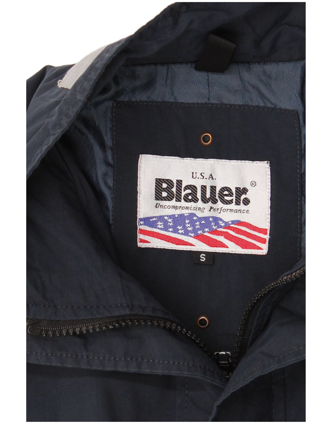 Jaqueta bomber masculina Blauer Reino Unido 36 pequeno bloco colorido azul marinho