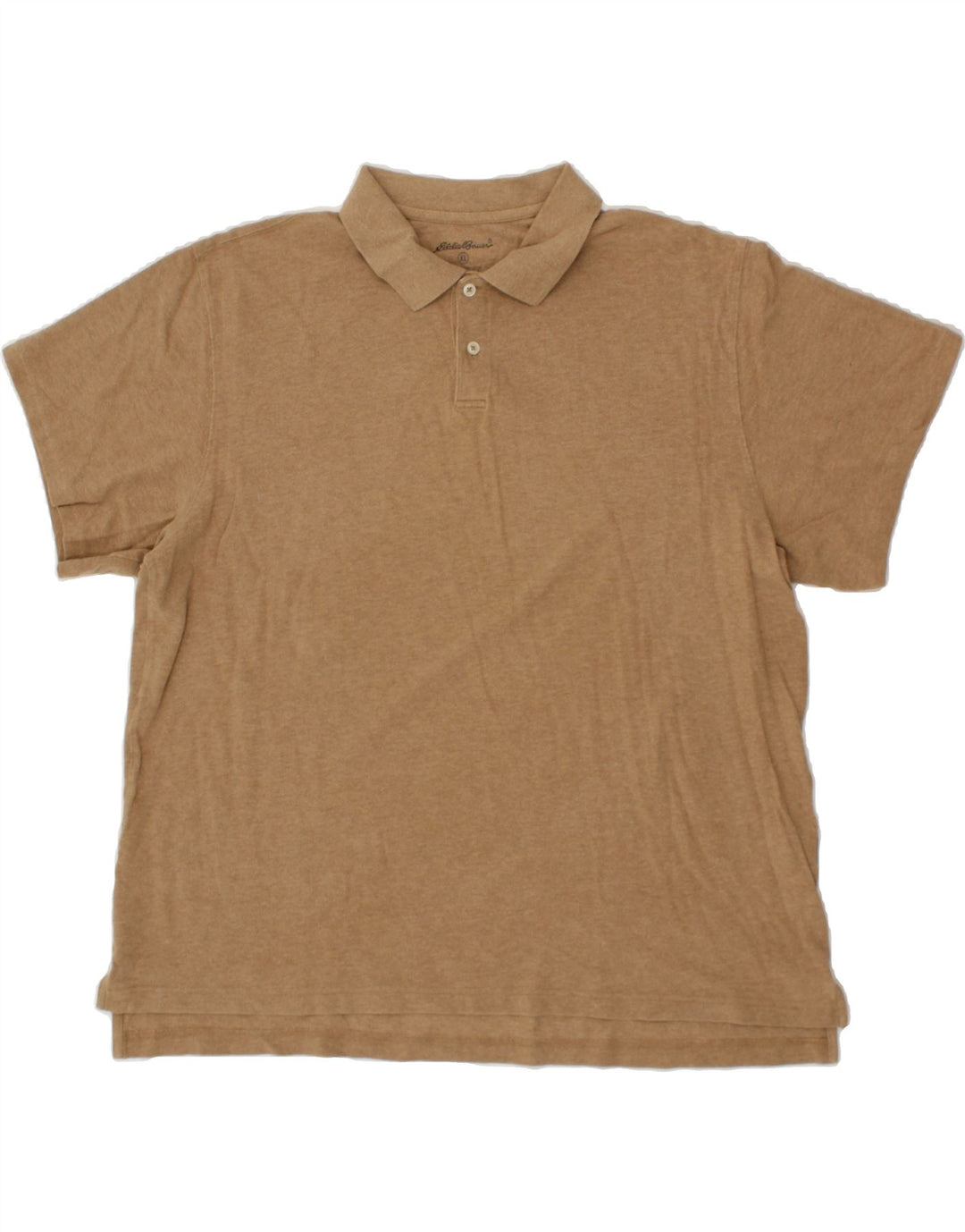 EDDIE BAUER Mens Polo Shirt XL Brown Cotton Vintage Eddie Bauer and Second-Hand Eddie Bauer from Messina Hembry 