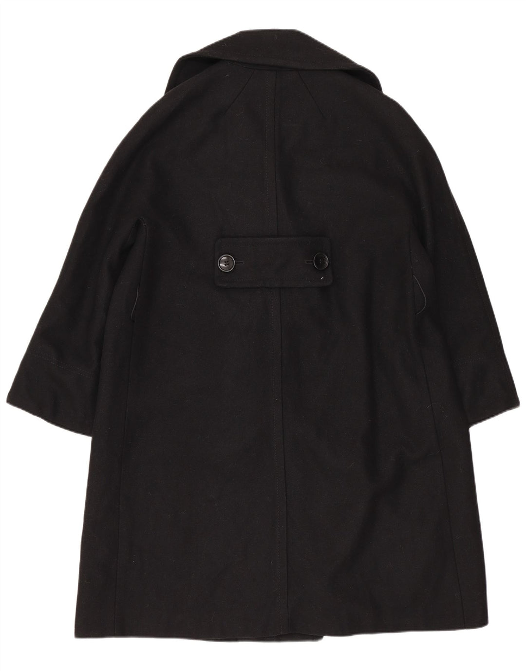 Dolce & Gabbana Casaco feminino oversized com peito duplo IT 38 XS lã preta