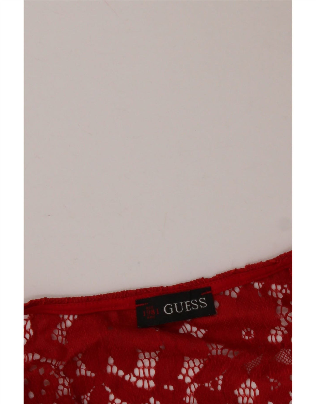 Blusa feminina GUESS UK 12 médio vermelho floral