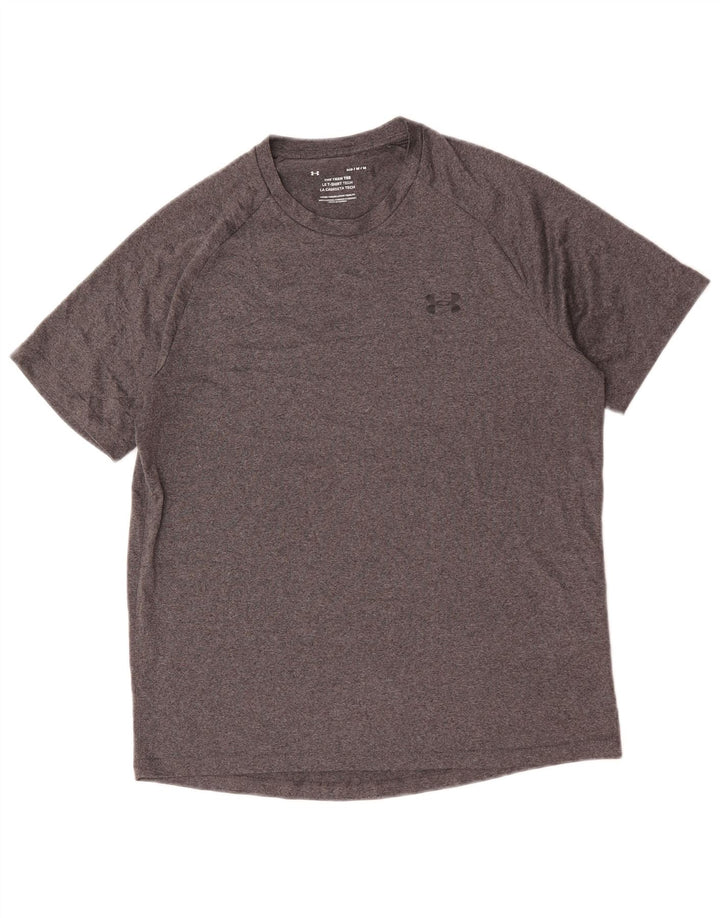 Camiseta masculina Under Armour cinza médio poliéster