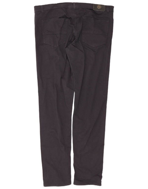 Trussardi Calça masculina slim casual W42 L35 algodão preto