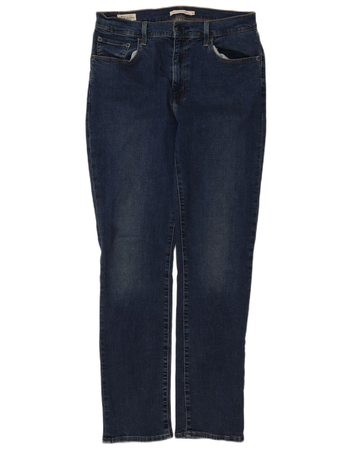 Calça jeans feminina LEVI'S 724 de cintura alta reta W32 L32 algodão azul