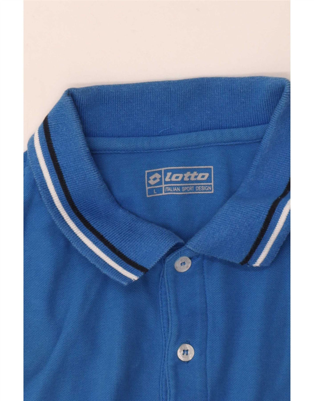 Camisa polo masculina Lotto grande azul