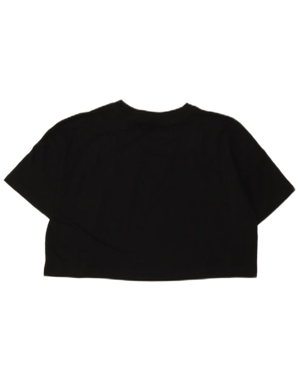 CALVIN KLEIN JEANS Camiseta feminina oversized com estampa gráfica UK 6 XS preto