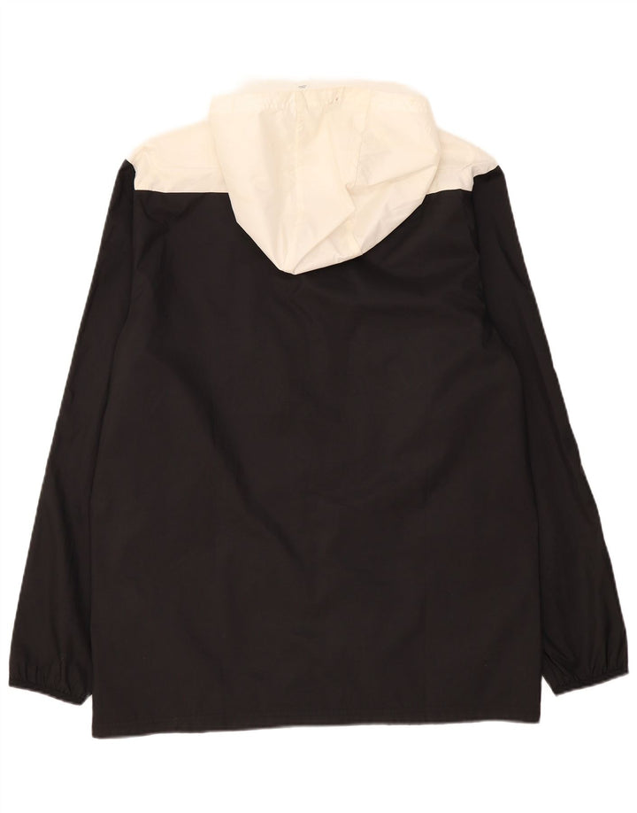 Adidas Mens Hooded Rain Jacket UK 38 Médio Preto Colourblock Poliéster