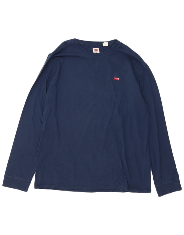 Levi's Masculino Standard Top Manga Longa XL Azul Marinho Algodão