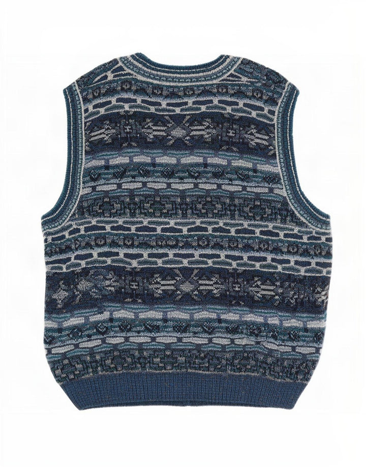 Suéter cardigã masculino Marcazzani IT 50 médio multicolorido Fair Isle