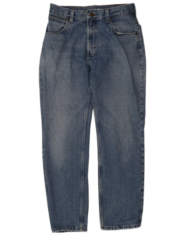 Wrangler Mens Straight Jeans W30 L30 Azul Algodão