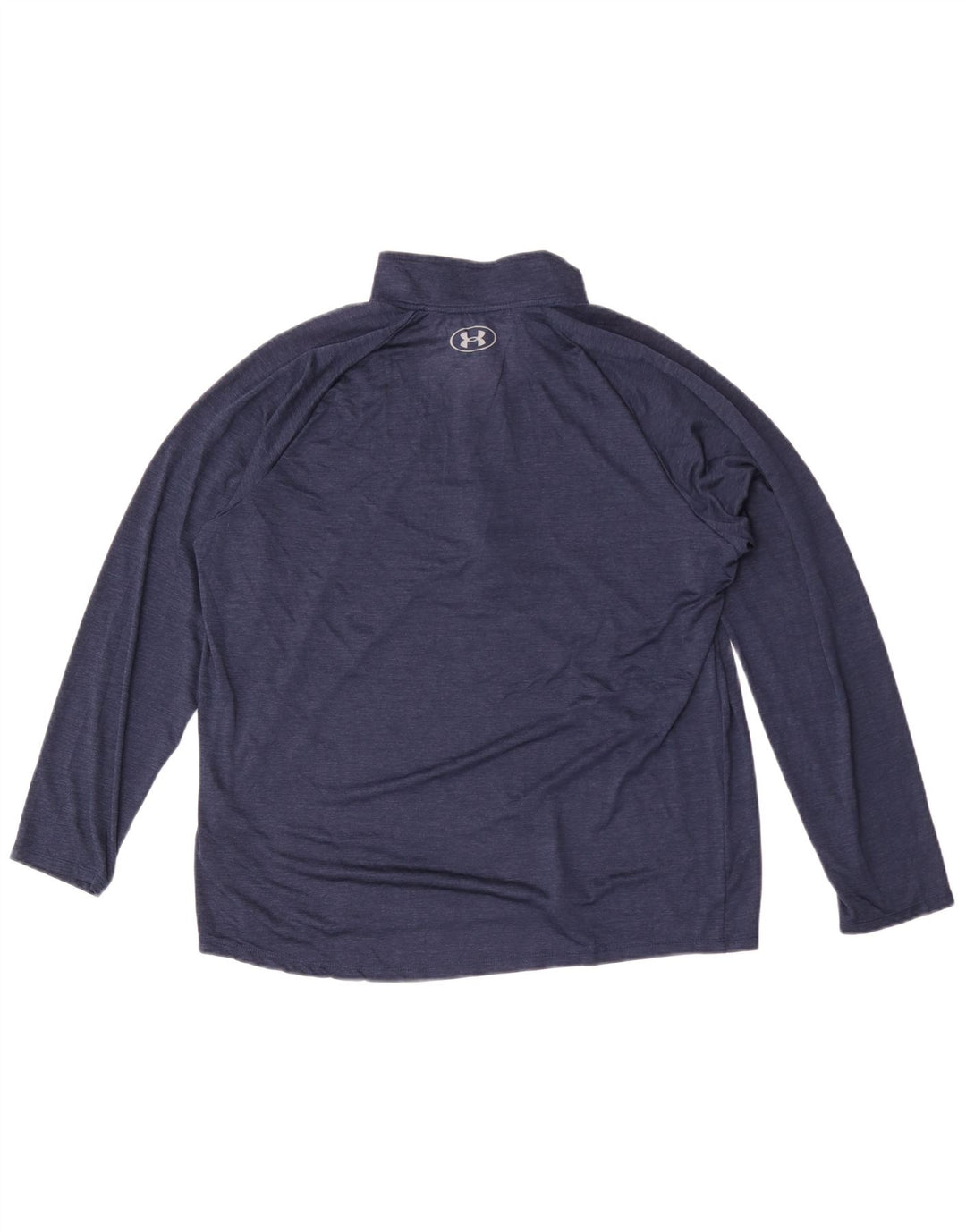 Under Armour Feminino Zip Neck Pulôver Treino Top Reino Unido 18 XL Azul Marinho