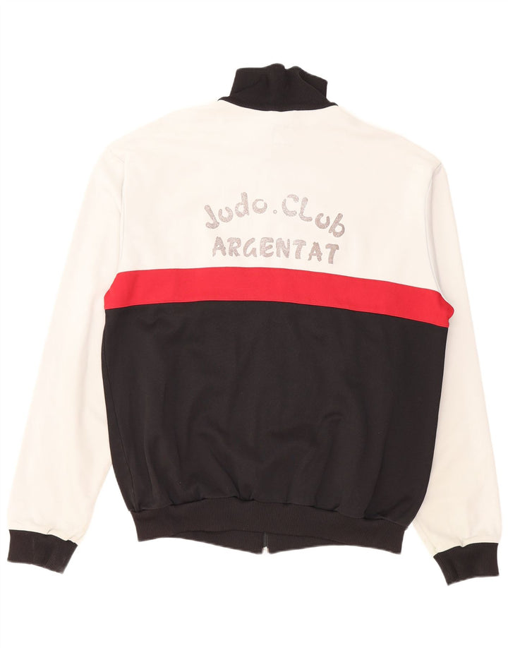 Adidas Mens Graphic Tracksuit Top Jacket XL Preto Colorblock Algodão