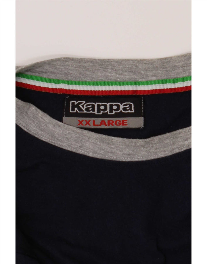 Camiseta masculina Kappa Top 2XL azul marinho