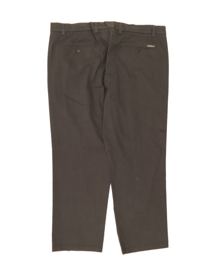 EDDIE BAUER Mens Straight Chino Trousers W40 L30 Grey Cotton Vintage Eddie Bauer and Second-Hand Eddie Bauer from Messina Hembry 