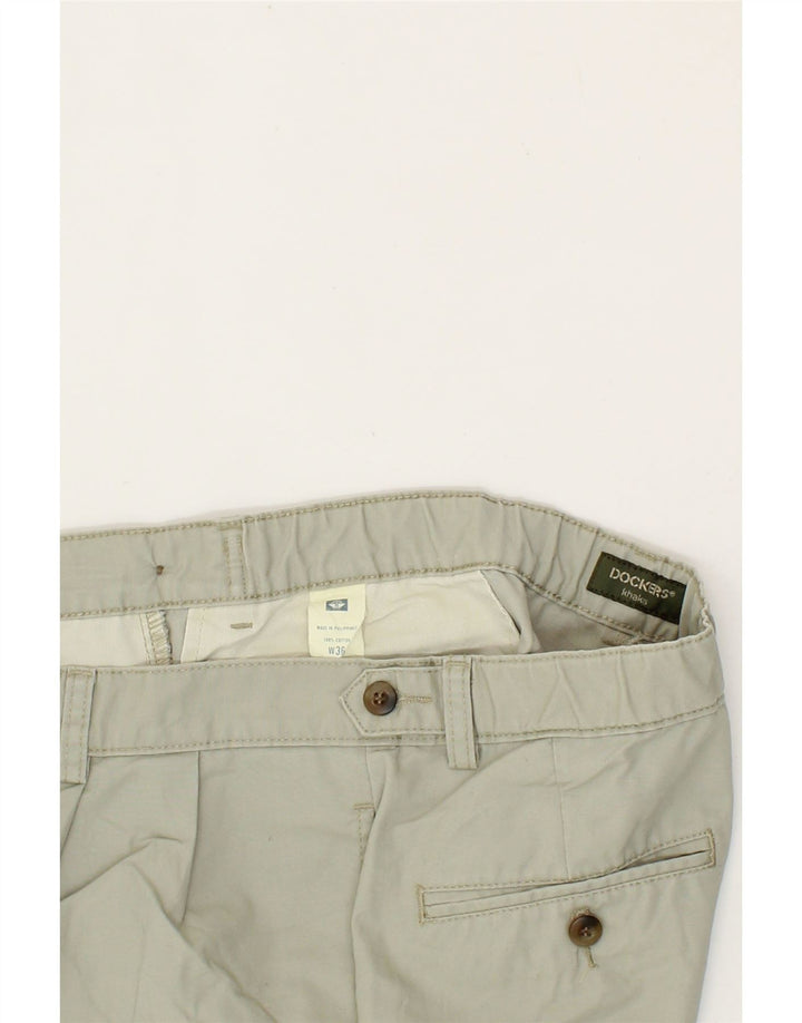 DOCKERS Mens Khakis Pegged Chino Shorts W36 Large Beige Cotton Vintage Dockers and Second-Hand Dockers from Messina Hembry 