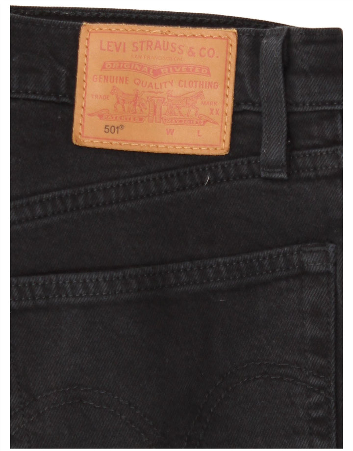 Jeans Levis 501 Straight Masculino W28 L27 Preto