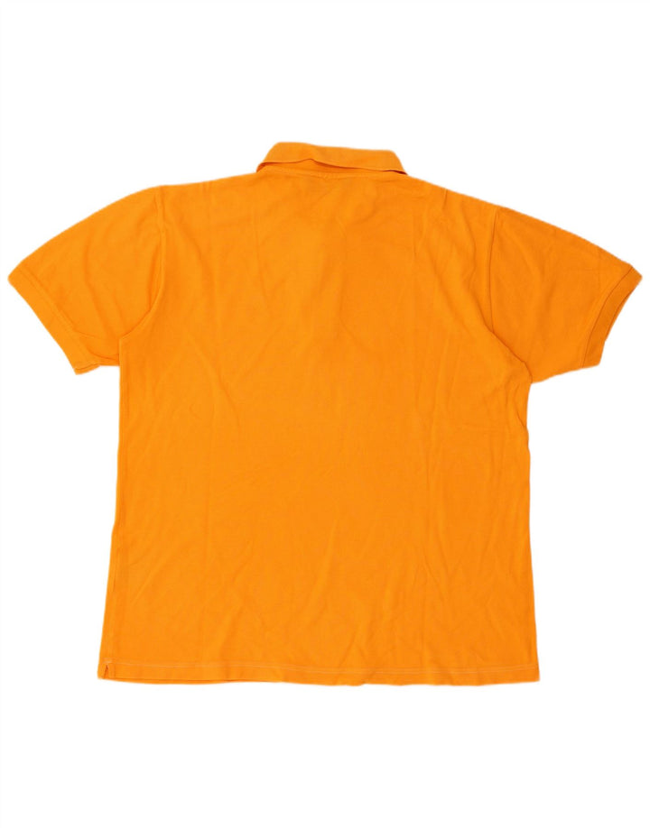 Camisa polo masculina regular de manga curta Kappa grande algodão laranja