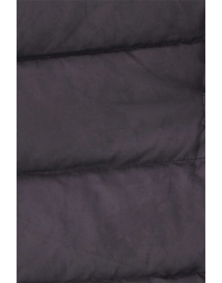 Jaqueta acolchoada com capuz feminino Ralph Lauren UK 6 XS azul marinho poliéster
