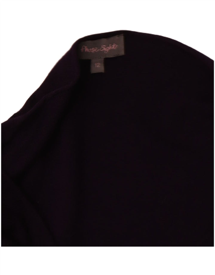 Vestido jumper feminino de manga curta oversized Phase Eight Reino Unido 12 médio roxo