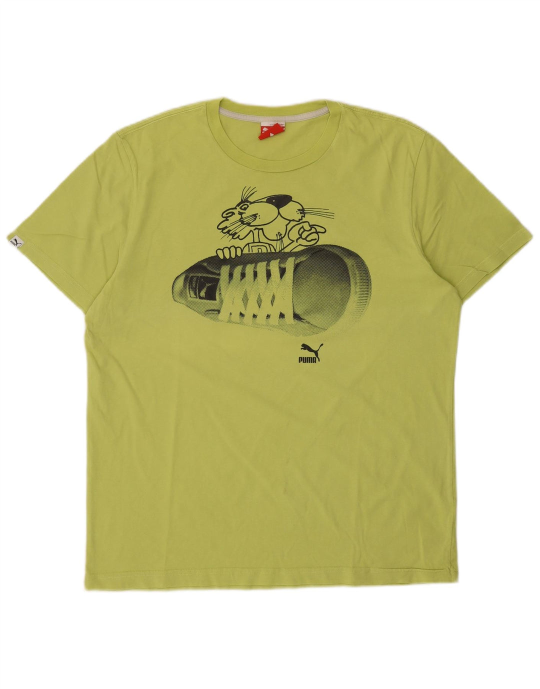 Puma Camiseta Masculina Graphic Top Grande Verde
