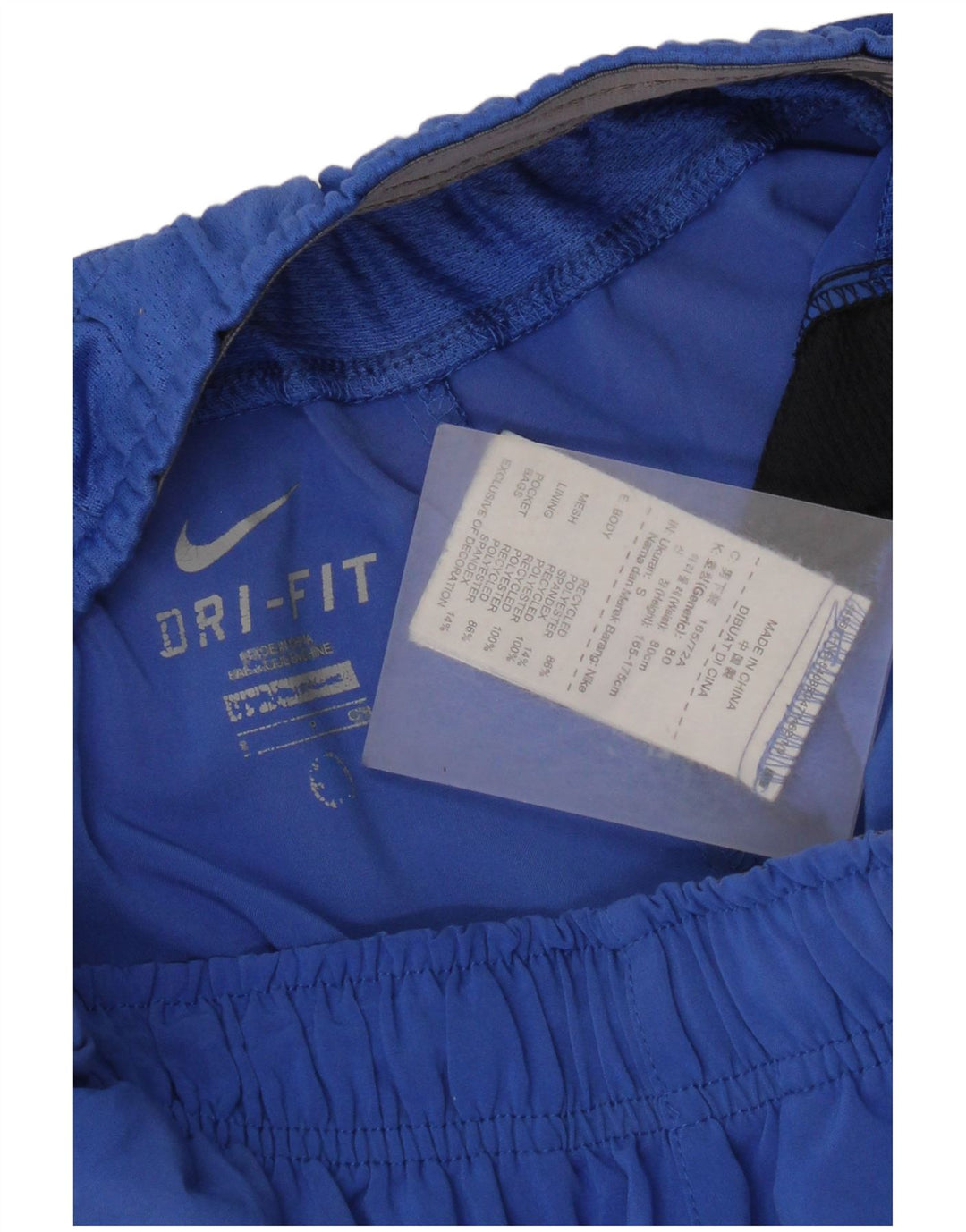 Nike Mens Dri Fit Sport Shorts Pequeno Azul Colorblock Poliéster
