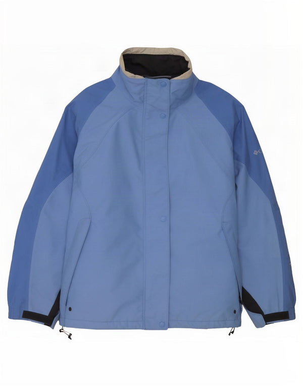 Columbia Womens Interchange Rain Jacket UK 16 grande azul colorblock nylon
