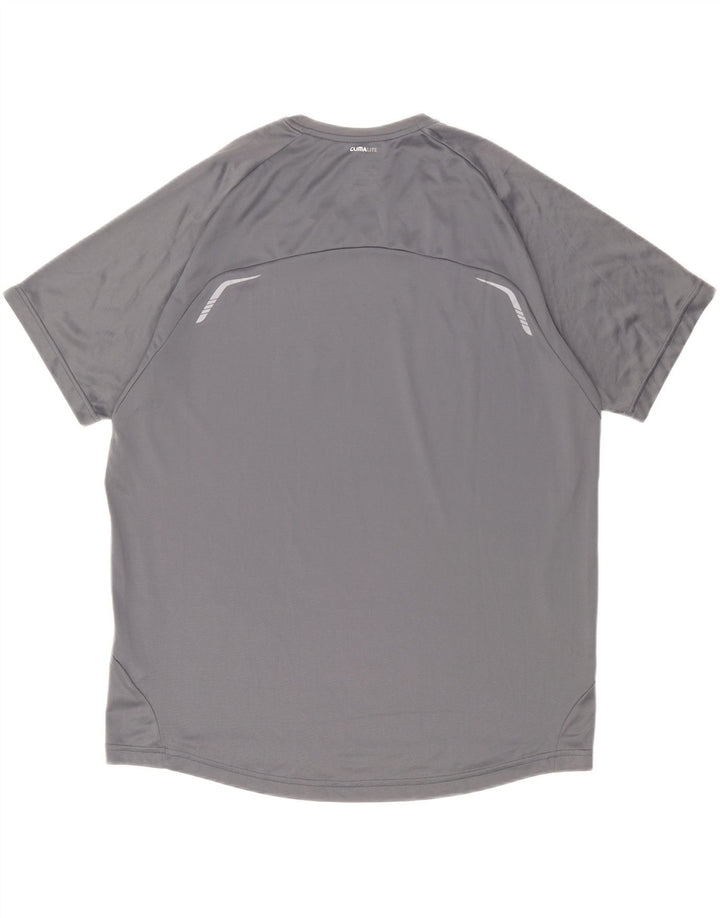 Camiseta Adidas Masculina Graphic Top XL Cinza Poliéster