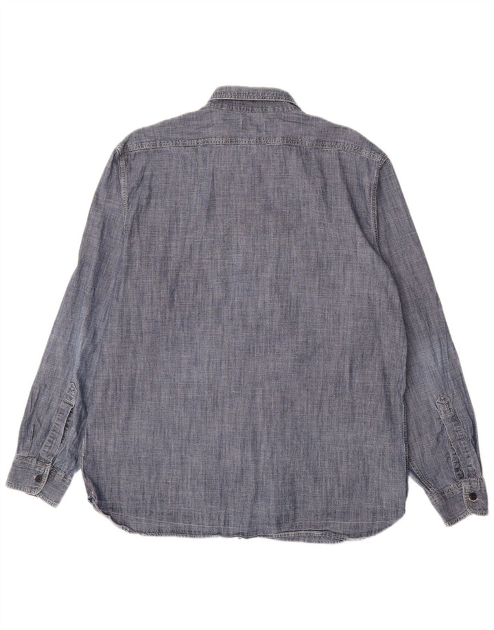 Camisa masculina DOCKERS grande azul marinho