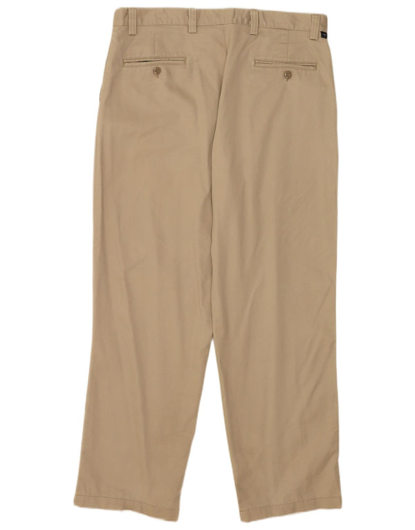Calças Dockers masculinas retas Chino W36 L31 algodão bege