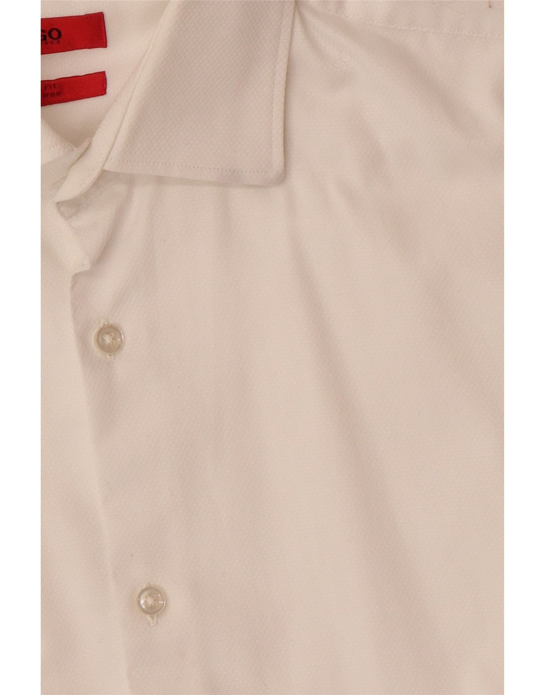 HUGO BOSS Camisa masculina slim fit tamanho 38 15 médio branco