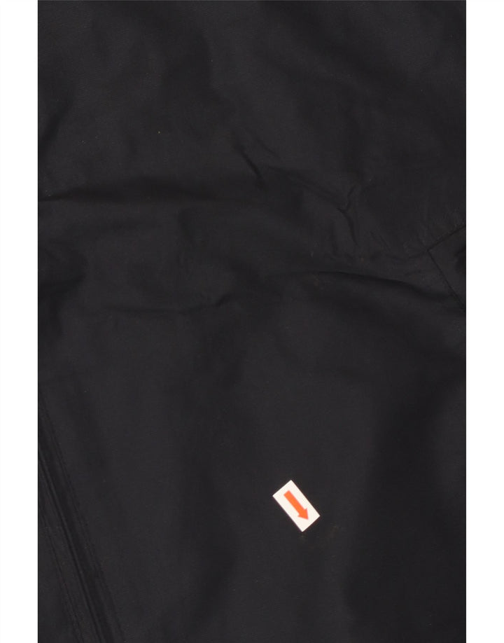 Jaqueta de chuva com capuz London Fog Mens Reino Unido 44 2XL poliéster preto