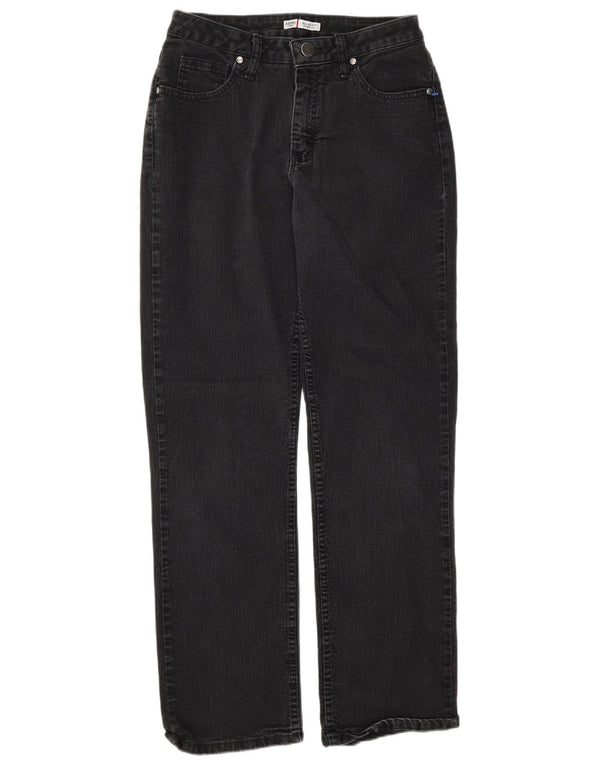 Lee Mens Riders Relaxed Fit Straight Jeans US 6 Médio W26 L30 Algodão Preto