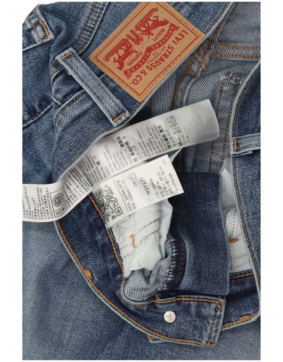 Levi's Mom Jean Jeans de cintura alta W27 L27 algodão azul