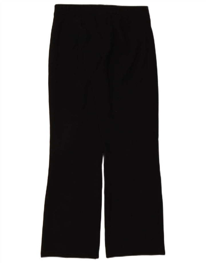 Zara Calça feminina casual bootcut pequena W26 L28 poliéster preto
