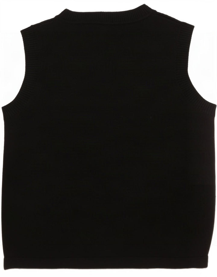 Regata feminina Marks & Spencer com colete curto UK 10 poliéster preto pequeno
