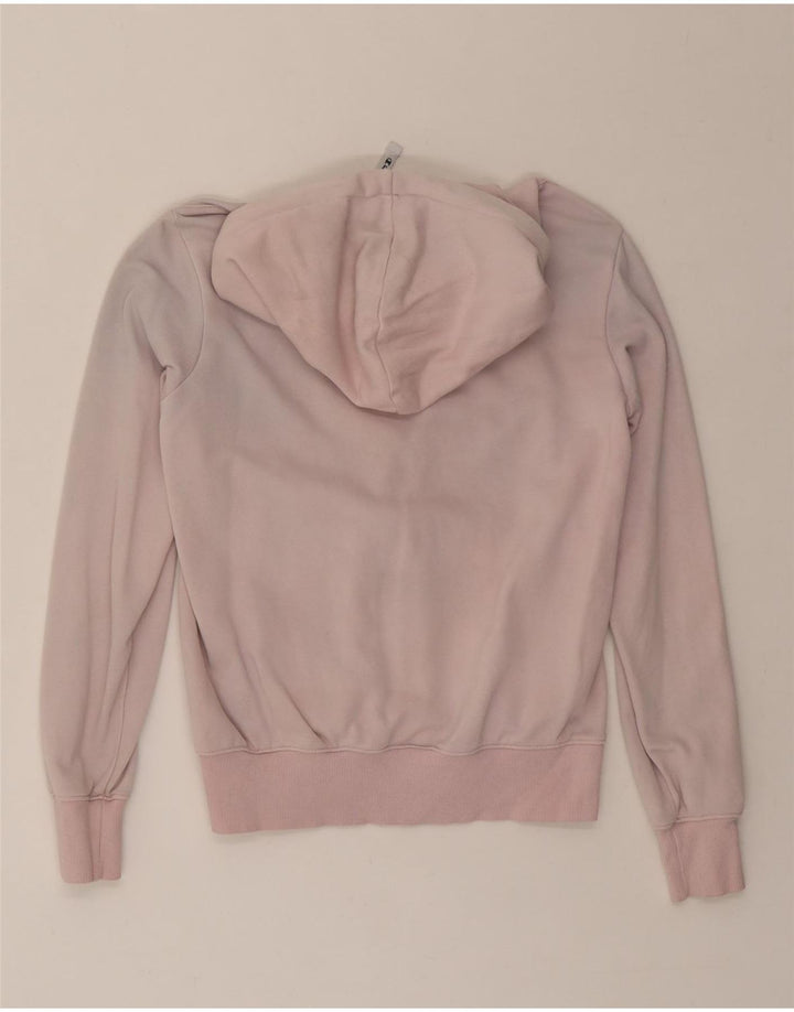CHAMPION Womens Graphic Hoodie Jumper UK 10 Small Pink Vintage Champion and Second-Hand Champion from Messina Hembry 