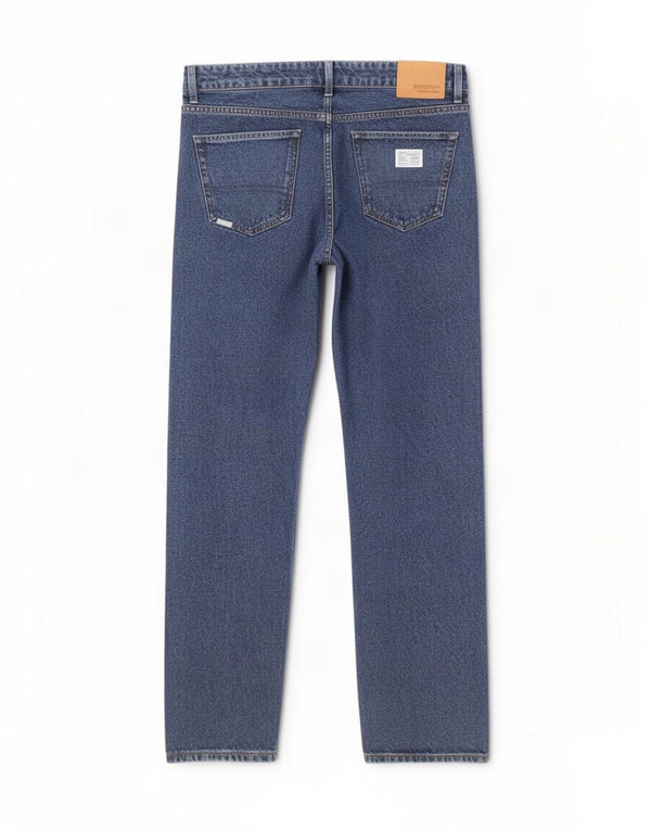 Jeans retos masculinos Superdry W32 L32 algodão azul