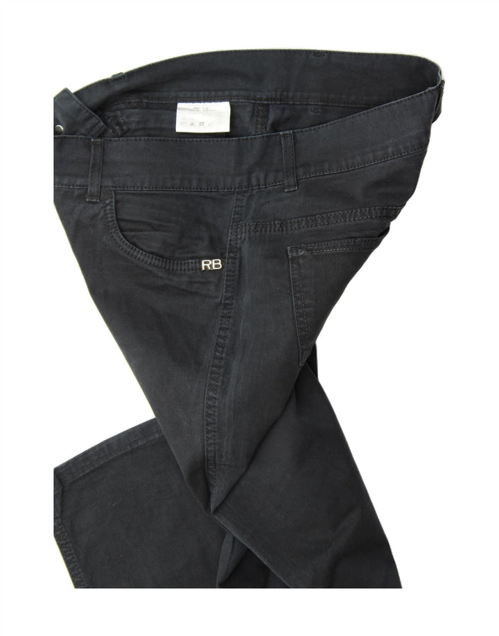 ROCCOBAROCCO Womens Slim Casual Trousers W31 L31 Navy Blue Cotton Vintage Roccobarocco and Second-Hand Roccobarocco from Messina Hembry 