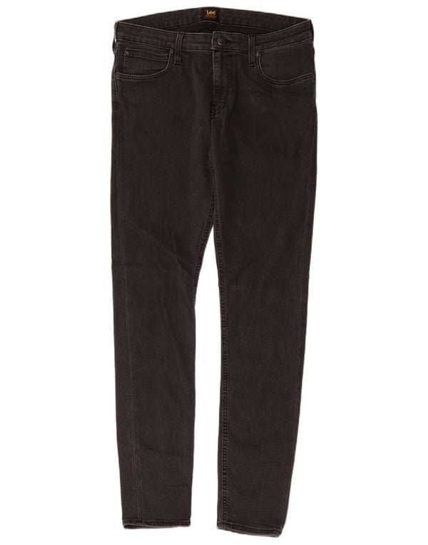 Lee Mens Malone Skinny Jeans W33 L32 Algodão Preto