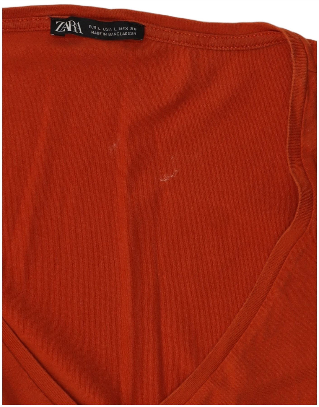 Vestido feminino ZARA em camadas UK 16 grande laranja