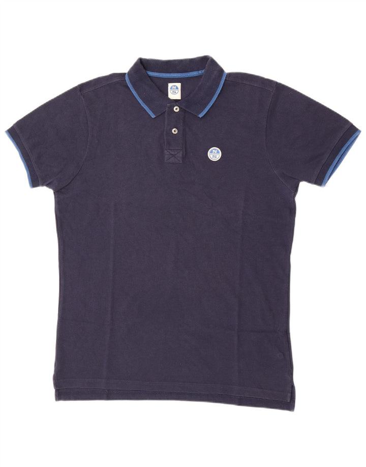 Camisa polo masculina North Sails grande algodão azul marinho