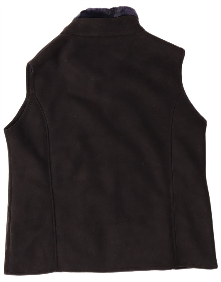 JACK MURPHY Colete feminino UK 18 XL preto acrílico
