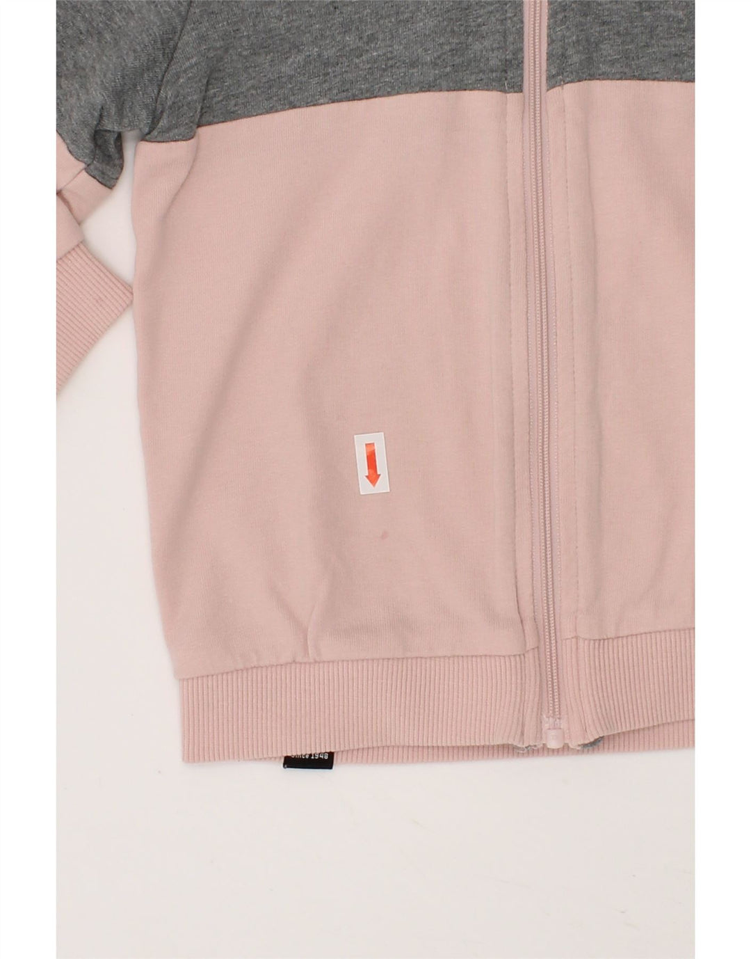 PUMA Baby Girls Zip Hoodie Sweater 12-18 Months Pink Colourblock Cotton Vintage Puma and Second-Hand Puma from Messina Hembry 