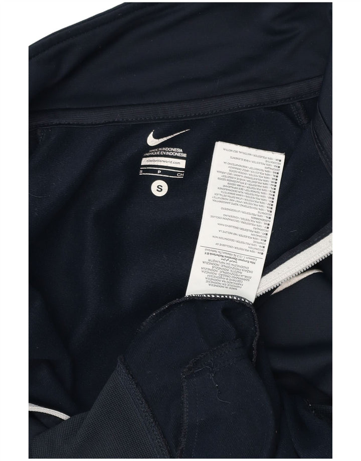 NIKE Mens Treino Top Jacket Pequeno Azul Marinho Colourblock Poliéster
